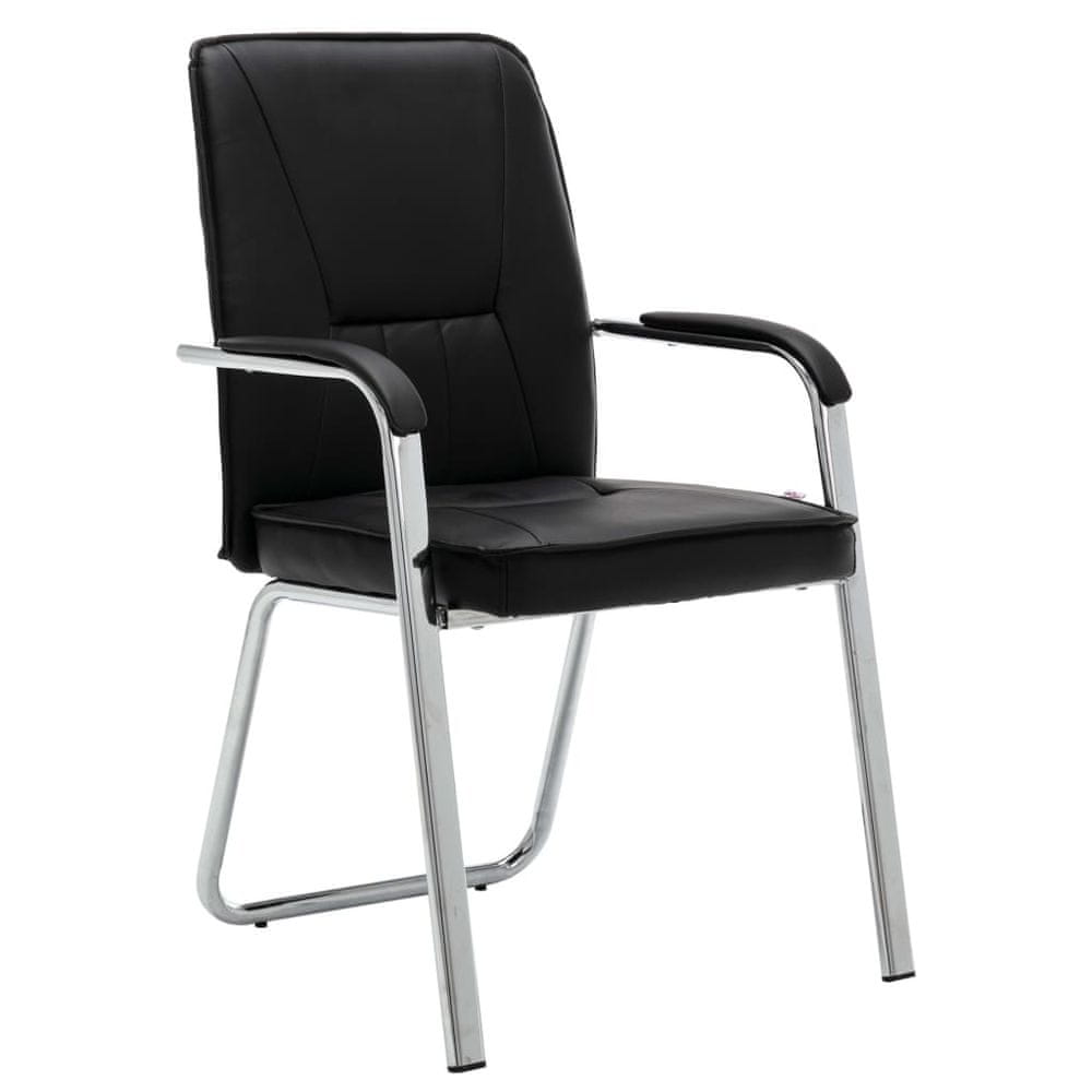 Vidaxl Kancelárska stolička, čierna, umelá koža